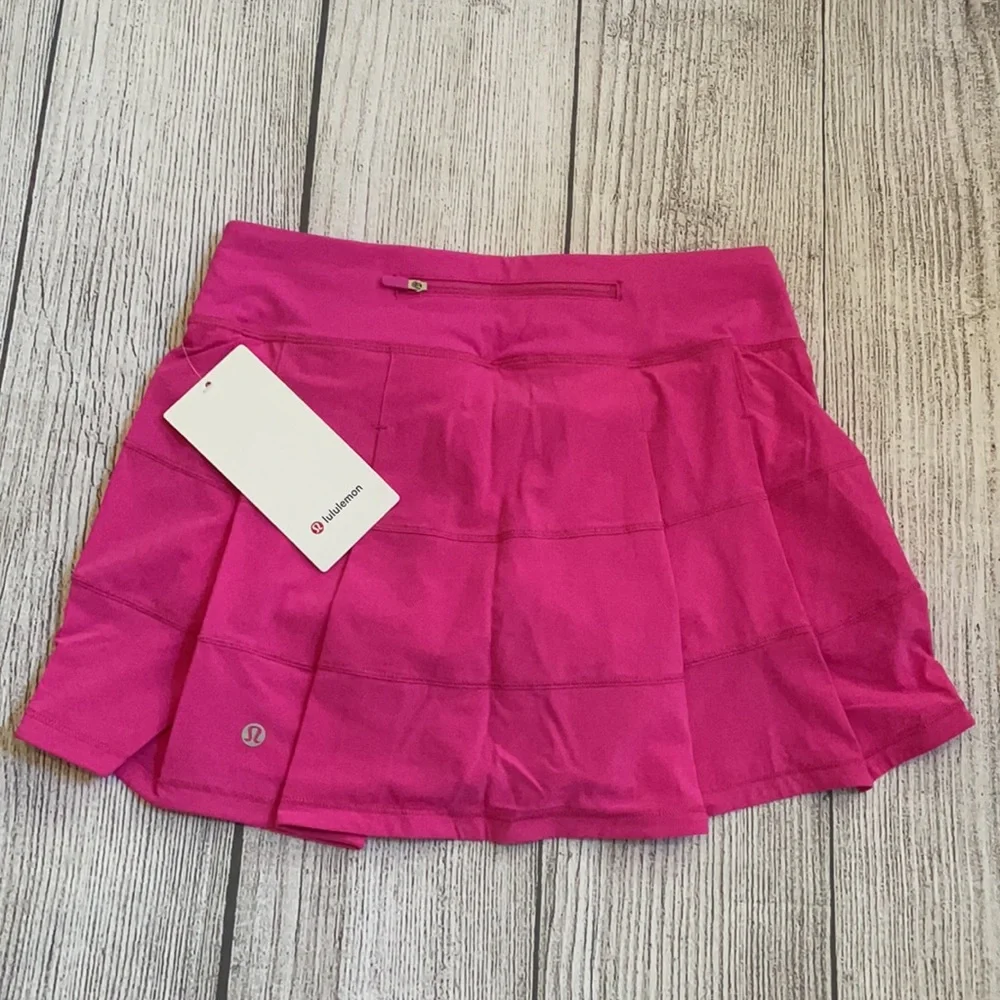 LULULEMON Pace Rival Tennis Skirt SONIC PINK  REGULAR LENGTH 2022 Size 4 NWT - Picture 2 of 13